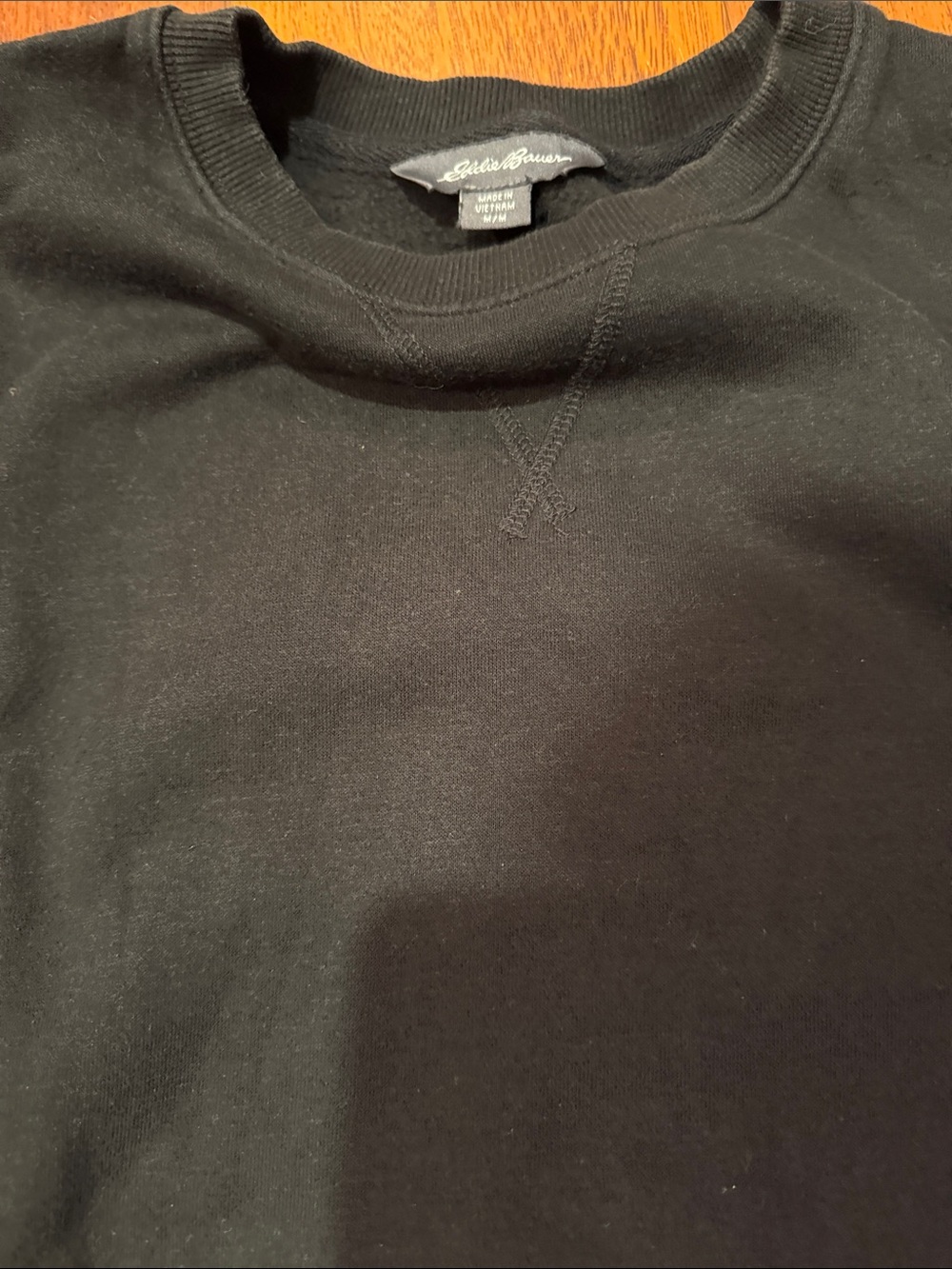 Eddie Bauer Men's Black Crewneck Pullover Size Medium